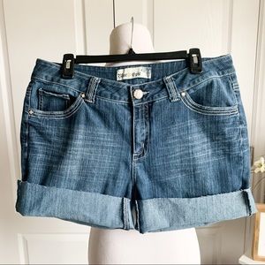 Upcycled Blue Epic Cutoff Denim Shorts